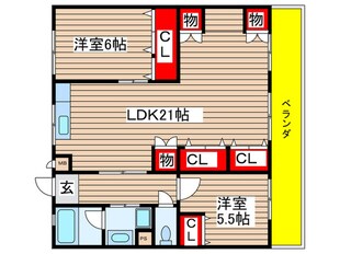 グレイスヒルカジノの物件間取画像